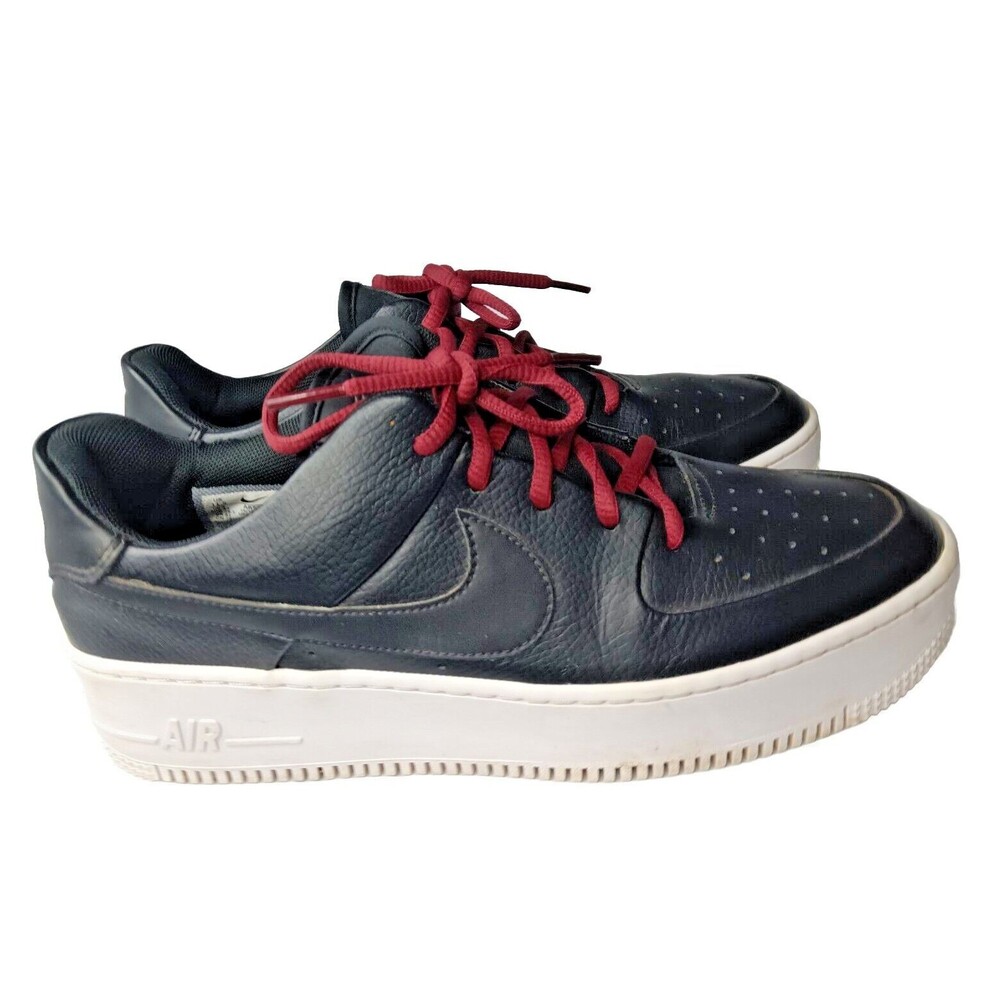 Nike Air Force 1 Sage Low Women's Size 11.5 Shoes Black/White Sneakers